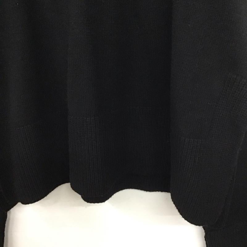 ザラ ZARA ニット、セーター 長袖 タートルネック ワイド M 無地 黒 / ブラック /  レディース USED 古着 中古 10139136