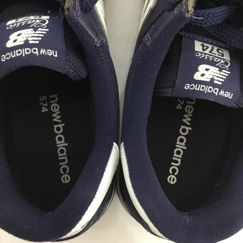 ニューバランス New Balance スニーカー スニーカー ML574EN2 27cm 27.0cm ロゴ、文字 紺 / ネイビー /  メンズ USED 古着 中古 10128978