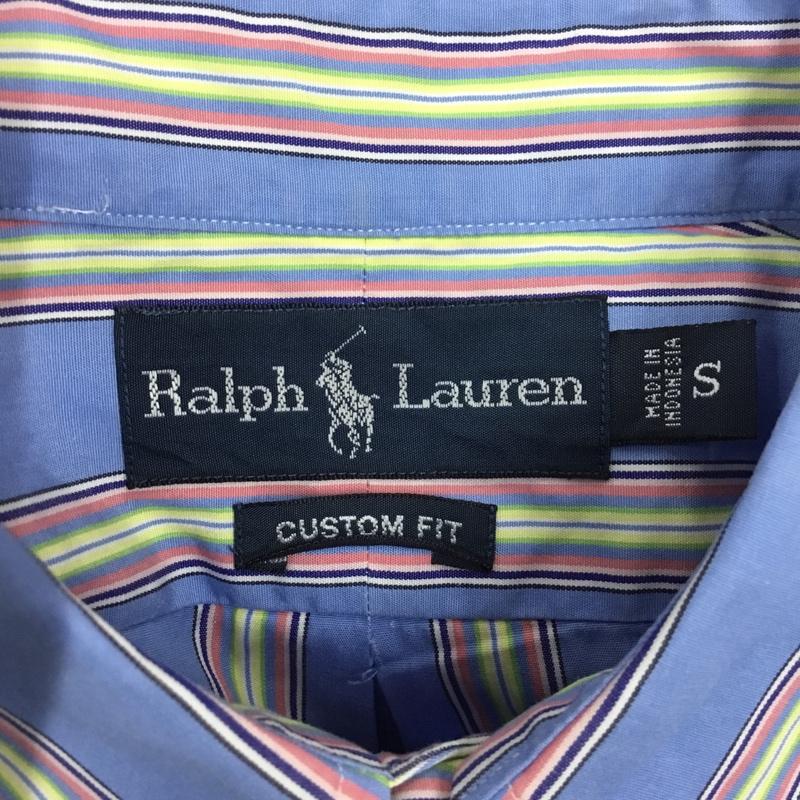 ラルフローレン RALPHLAUREN シャツ、ブラウス 半袖 ボタンダウン ストライプ S ワンポイント マルチカラー / マルチカラー /  メンズ USED 古着 中古 10117199