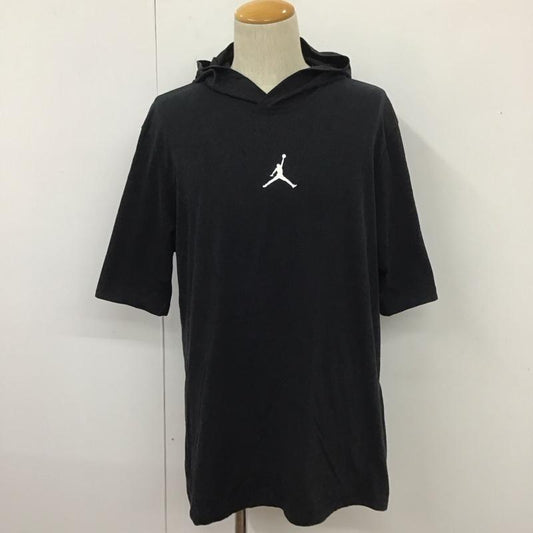 エアジョーダン AIR JORDAN カットソー 半袖 da9872-010 半袖パーカー スポーツウェア プリントTシャツ L ロゴ、文字 黒 / ブラック /  メンズ USED 古着 中古 10111495