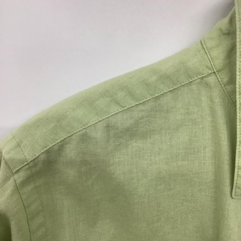 スローブイエナ SLOBE IENA シャツ、ブラウス 長袖 24-050-912-3000-1-0 綿麻レギュラーシャツ コットンリネン 無地 薄緑 / ライトグリーン /  レディース USED 古着 中古 10142146