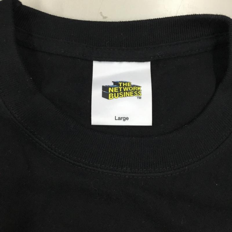 ザネットワークビジネス THE NETWORK BUSINESS Tシャツ 半袖 半袖カットソー プリントTシャツ クルーネックカットソー L ロゴ、文字 黒 / ブラック /  メンズ USED 古着 中古 10114043