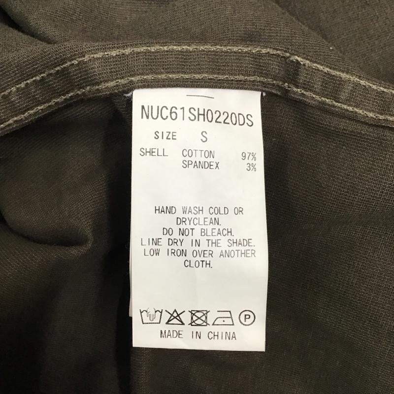ナノユニバース nano・universe シャツ、ブラウス 長袖 NUC61SH0220DS ミリタリーシャツ S 無地 カーキ / カーキ /  メンズ USED 古着 中古 10122626