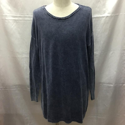 ブルーラウンジ BLUE LOUNGE ニット、セーター 長袖 FREE 無地 インディゴ / インディゴ /  メンズ USED 古着 中古 10108950