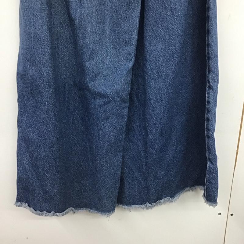 ジーナシス JEANASIS パンツ デニム、ジーンズ JS050128AD ワイドレッグデニムパンツ FREE 無地 青 / ブルー /  レディース USED 古着 中古 10148745