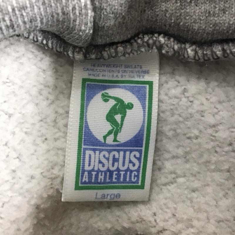 ディスカス DISCUS パーカー 長袖 L 無地 灰 / グレー /  メンズ USED 古着 中古 10131943