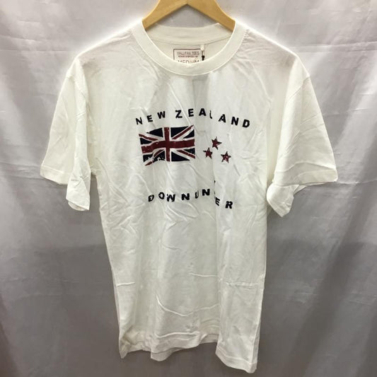 古着 USED Tシャツ 半袖 Hallifax クルーネック ニュージーランド M ロゴ、文字 白 / ホワイト /  メンズ USED 古着 中古 10119339