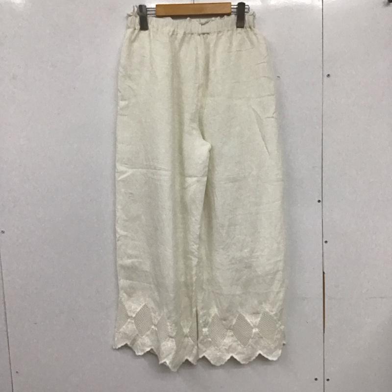 スタディオクリップ studio CLIP ボトムス ボトムス CR214005-2 リネン ぺチパンツ FREE 刺繍 白 / ホワイト /  レディース USED 古着 中古 10133671