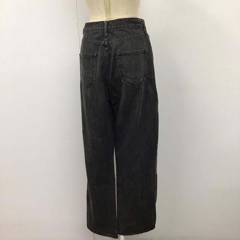 ニコアンド niko and... パンツ デニム、ジーンズ ST65DL03SW M 無地 黒 / ブラック /  レディース USED 古着 中古 10120595