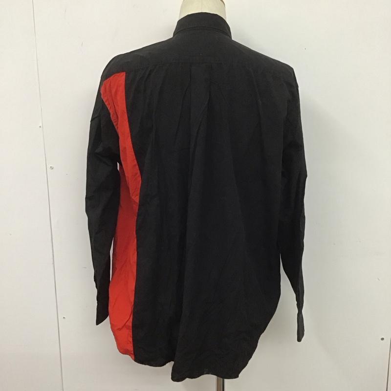 コムデギャルソンシャツ COMME des GARCONS SHIRT シャツ、ブラウス 長袖 M 無地 黒 / ブラック / X 赤 / レッド /  メンズ USED 古着 中古 10106251