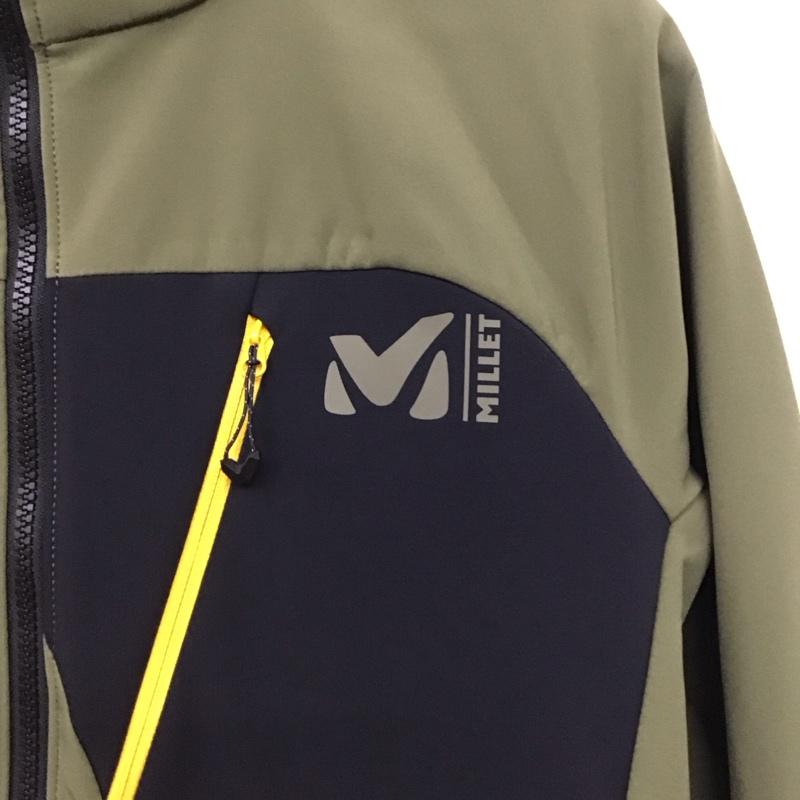 ミレー MILLET ジャケット、上着 ジャンパー、ブルゾン miv9585 防風ジャケット マグマ シールド ジャケット S ロゴ、文字 カーキ / カーキ /  メンズ USED 古着 中古 10140334