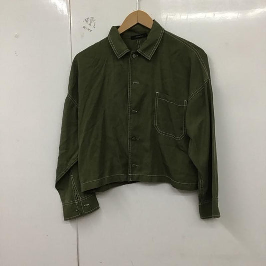 ジーナシス JEANASIS シャツ、ブラウス 長袖 FREE 無地 カーキ / カーキ /  レディース USED 古着 中古 10129827