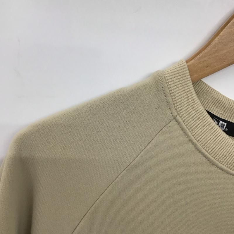 ニューエラ NEW ERA Tシャツ 半袖 半袖カットソー プリントTシャツ クルーネックカットソー XL ロゴ、文字 ベージュ / ベージュ /  メンズ USED 古着 中古 10148116