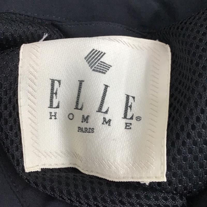エル ELLE ジャケット、上着 ジャケット、ブレザー ジップアップジャケット ジャンパー ジャケット カジュアルジャケット アウター L 無地 黒 / ブラック /  メンズ USED 古着 中古 10122009