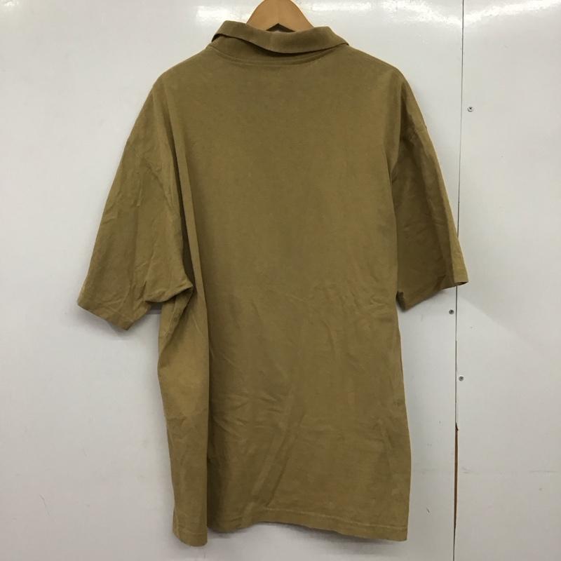 カーハート Carhartt ポロシャツ 半袖 半袖ポロシャツ カラーシャツ 半袖カットソー L ロゴ、文字 ベージュ / ベージュ /  メンズ USED 古着 中古 10150126