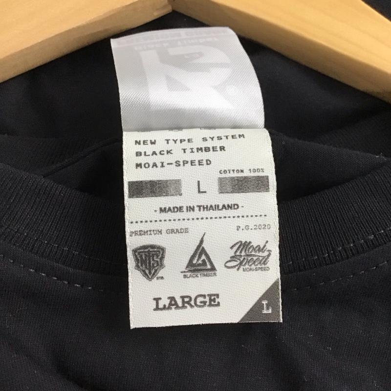 古着 USED Tシャツ 半袖 半袖カットソー プリントTシャツ クルーネックカットソー L プリント 黒 / ブラック /  メンズ USED 古着 中古 10148895