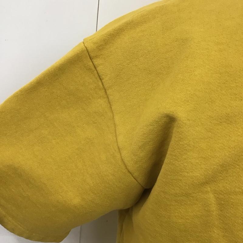 ロサンゼルスアパレル LOS ANGELES APPAREL カットソー 半袖 半袖カットソー プリントTシャツ クルーネックカットソー 無地 黄 / イエロー /  メンズ USED 古着 中古 10112978