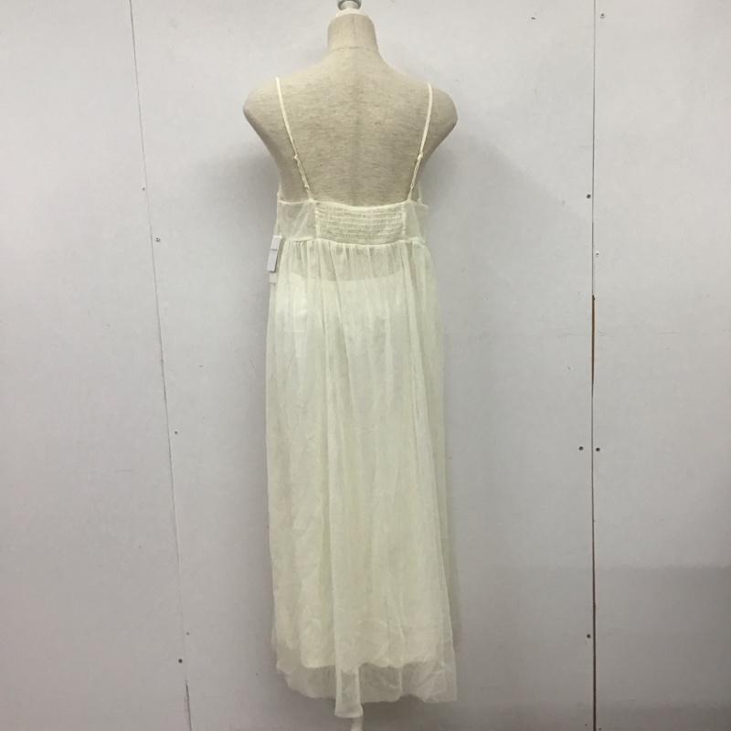 ローリーズファーム LOWRYS FARM ワンピース ロングスカート LF724001SB チュール キャミワンピース タグ付き FREE 無地 オフホワイト / オフホワイト /  レディース USED 古着 中古 10143093