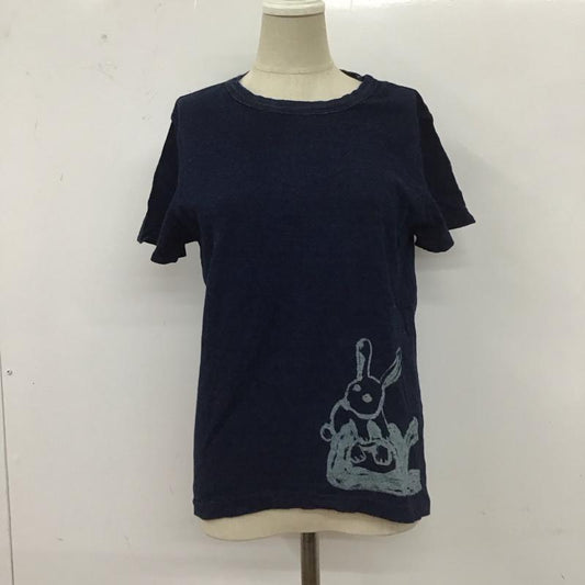 フォーティーファイブアールピーエム 45RPM Tシャツ 半袖 うさぎ クルーネック 1 ワンポイント インディゴ / インディゴ /  レディース USED 古着 中古 10112627