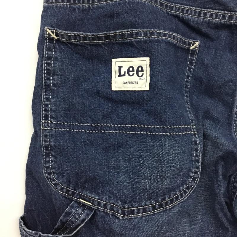 リー Lee パンツ デニム、ジーンズ 08288 ハーフパンツ ペインターパンツ 32 ロゴ、文字 青 / ブルー /  メンズ USED 古着 中古 10119852