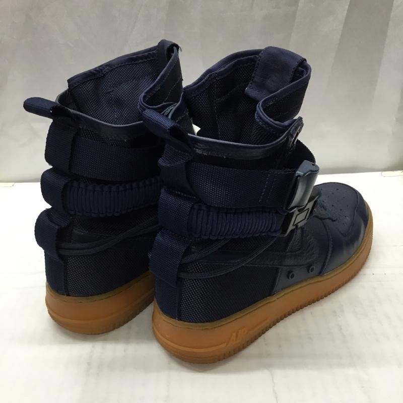 ナイキ NIKE スニーカー スニーカー 864024-400 SF AF1 25cm 25.0cm ロゴ、文字 紺 / ネイビー /  レディース USED 古着 中古 10110161