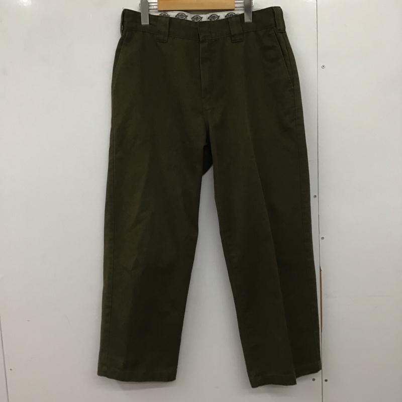 ディッキーズ Dickies パンツ ワークパンツ、ペインターパンツ ワイドパンツ カジュアルパンツ ワークパンツ 32インチ 無地 カーキ / カーキ /  メンズ USED 古着 中古 10148029