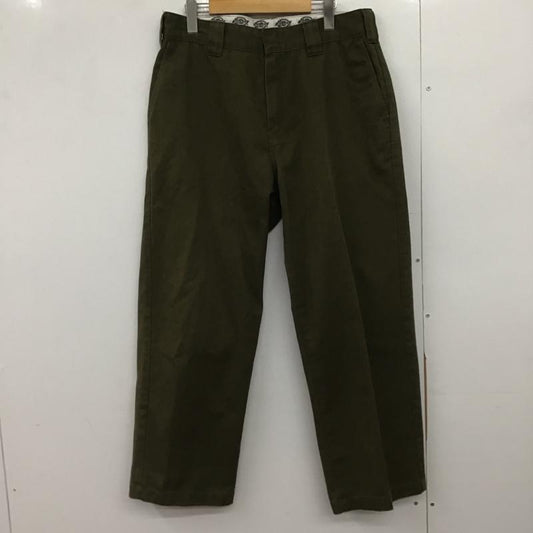 ディッキーズ Dickies パンツ ワークパンツ、ペインターパンツ ワイドパンツ カジュアルパンツ ワークパンツ 32インチ 無地 カーキ / カーキ /  メンズ USED 古着 中古 10148029