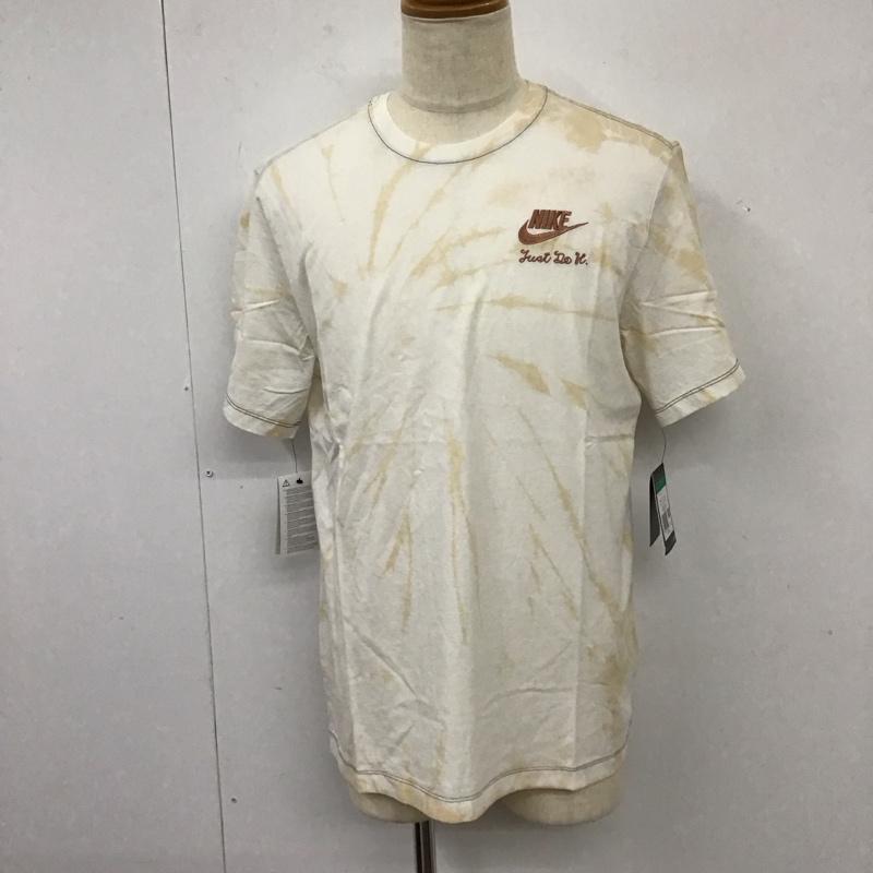 ナイキ NIKE Tシャツ 半袖 CW4318-210 M COTTON ED SS TEE スポーツウェア タグ付き XL ロゴ、文字 茶 / ブラウン / X ベージュ / ベージュ /  メンズ USED 古着 中古 10114622