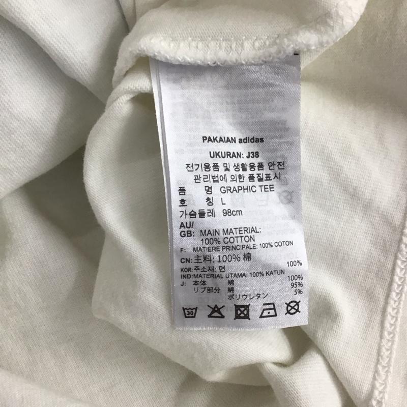 アディダス adidas Tシャツ 半袖 hf2027 オリジナルグラフィックTシャツ プリントTシャツ プリント 白 / ホワイト /  レディース USED 古着 中古 10140134