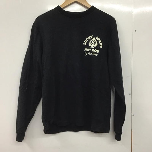 古着 USED カットソー 長袖 長袖カットソー プリントカットソー クルーネック M プリント 黒 / ブラック /  メンズ USED 古着 中古 10145655