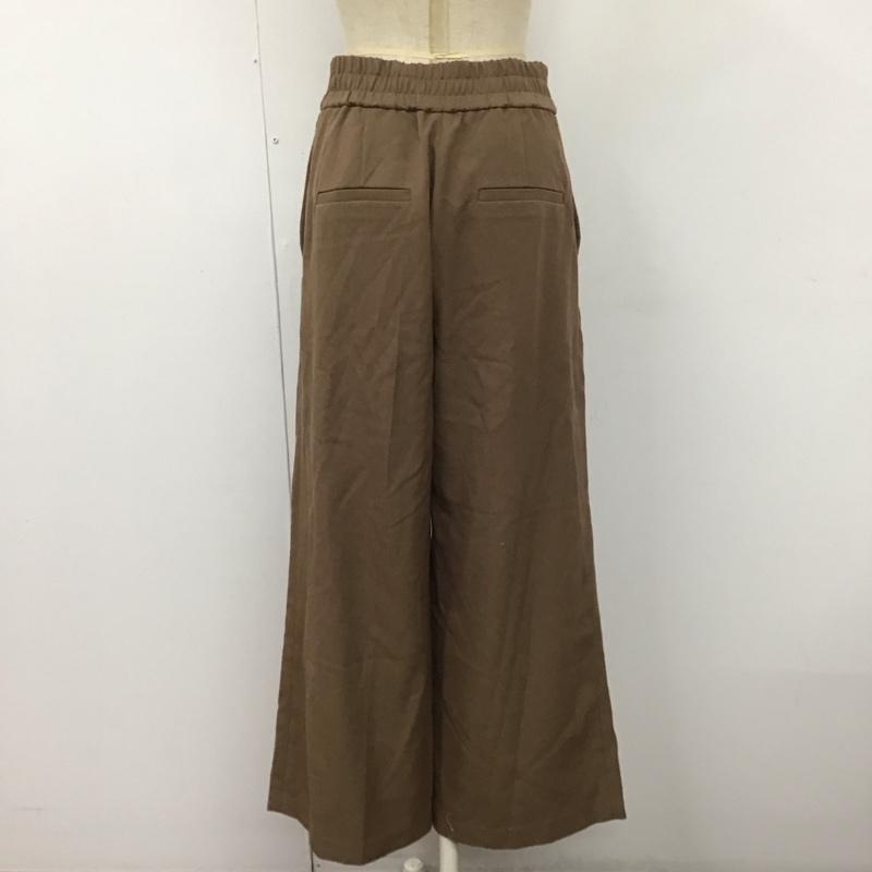 ミラオーウェン Mila Owen ボトムス ボトムス 09WFP194028 後ゴムきれい見えワイドPT ワイドパンツ 0 無地 茶 / ブラウン /  レディース USED 古着 中古 10111447