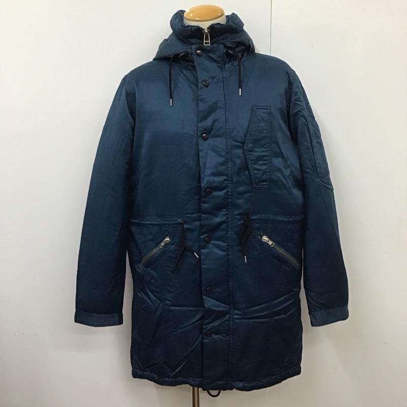 ポールスミス Paul Smith ジャケット、上着 ジャンパー、ブルゾン ジップアップロングジャケット アウター カジュアルジャケット ナイロンジャケット L 無地 紺 / ネイビー /  メンズ USED 古着 中古 10111790