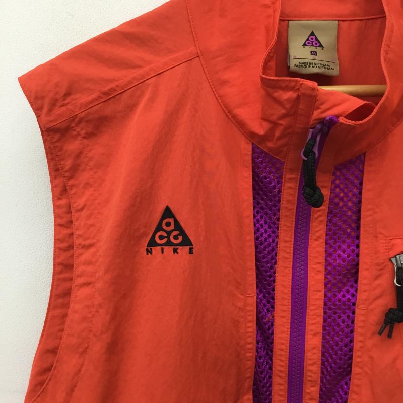 ナイキ エィシージー NIKE ACG ベスト ベスト BQ7210-634 NIKE AS M NRG ACG VEST HABANERO RED M ロゴ、文字 赤 / レッド / X 紫 / パープル /  メンズ USED 古着 中古 10149774
