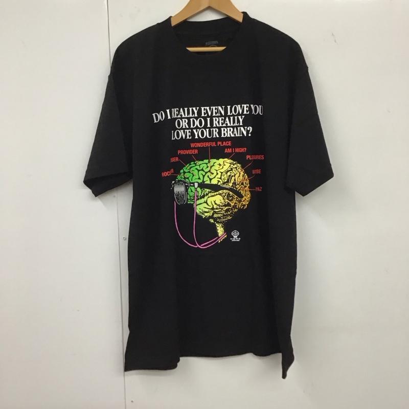 プレジャー PLEASURES Tシャツ 半袖 XL プリント 黒 / ブラック /  メンズ USED 古着 中古 10134962