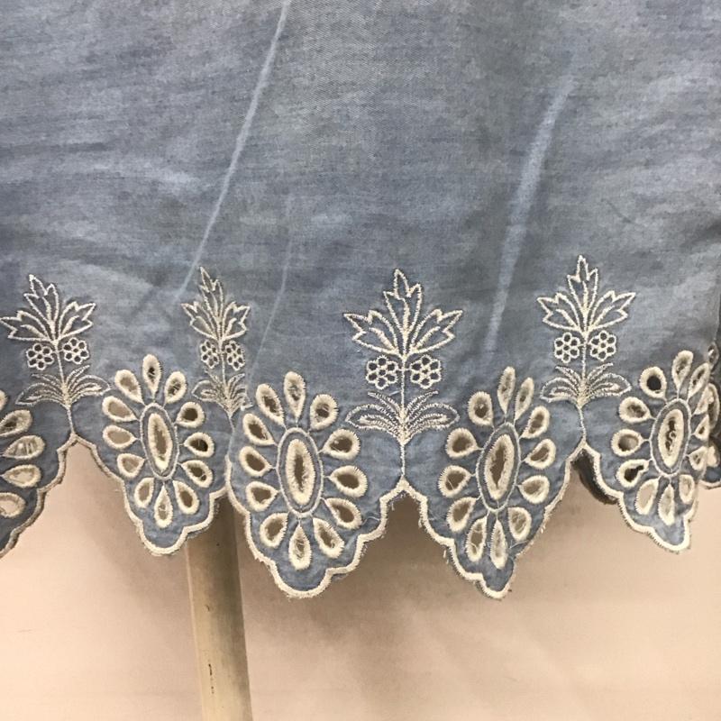 ザラ ZARA ワンピース ロングスカート S 無地 水色 / ライトブルー /  レディース USED 古着 中古 10107218