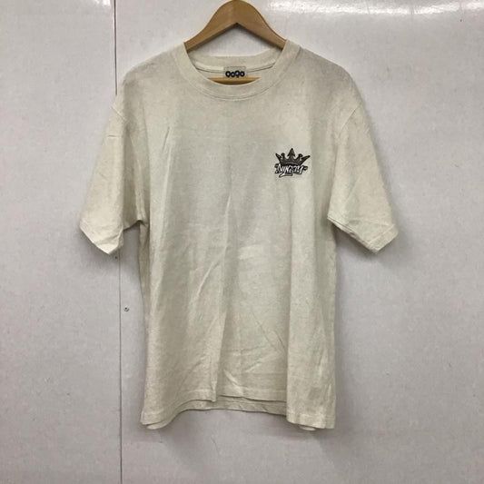 ナインティナインティ 9090 Tシャツ 半袖 半袖カットソー プリントTシャツ クルーネックカットソー M プリント 白 / ホワイト /  メンズ USED 古着 中古 10130659