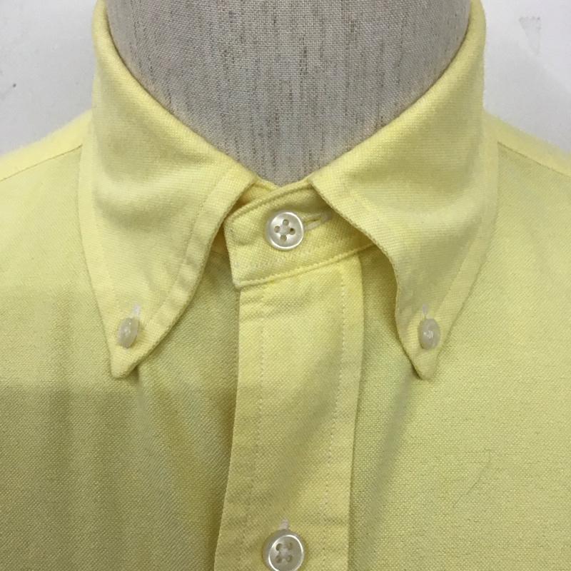 ラルフローレン RALPHLAUREN シャツ、ブラウス 長袖 長袖シャツ 無地シャツ カラーシャツ ボタンダウン S ロゴ、文字 黄 / イエロー /  メンズ USED 古着 中古 10127988