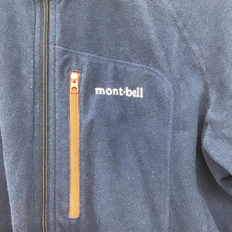 モンベル mont-bell ジャケット、上着 ジャケット、ブレザー 1104981 シャミースジャケット ジップアップフリースジャケット アウター S ロゴ、文字 紺 / ネイビー /  メンズ USED 古着 中古 10144760