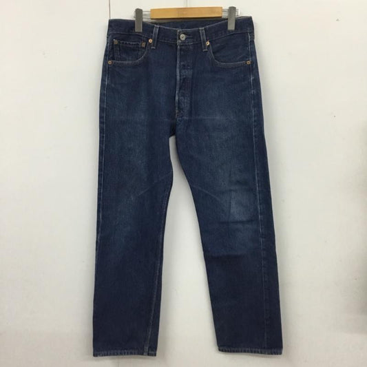 リーバイストラウスアンドコー Levi Strauss & co. パンツ デニム、ジーンズ デニムパンツ ストレートパンツ ワイドパンツ カジュアルパンツ 33インチ 無地 インディゴ / インディゴ /  メンズ USED 古着 中古 10115640