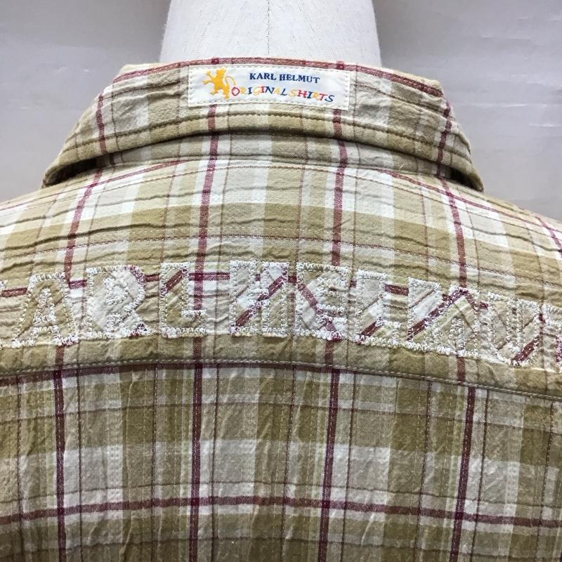 カールヘルム KARLHELMUT シャツ、ブラウス 半袖 半袖シャツ カラーシャツ 半袖カットソー チェックシャツ L チェック マルチカラー / マルチカラー /  メンズ USED 古着 中古 10118429