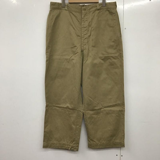 ミリタリー ミリタリー パンツ チノパン チノパン ワイドパンツ カジュアルパンツ 36インチ 無地 ベージュ / ベージュ /  メンズ USED 古着 中古 10144593