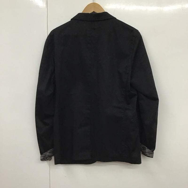 バーバリーブラックレーベル BURBERRY BLACK LABEL ジャケット、上着 ジャケット、ブレザー カジュアルジャケット アウター カラージャケット L 無地 黒 / ブラック /  メンズ USED 古着 中古 10130835