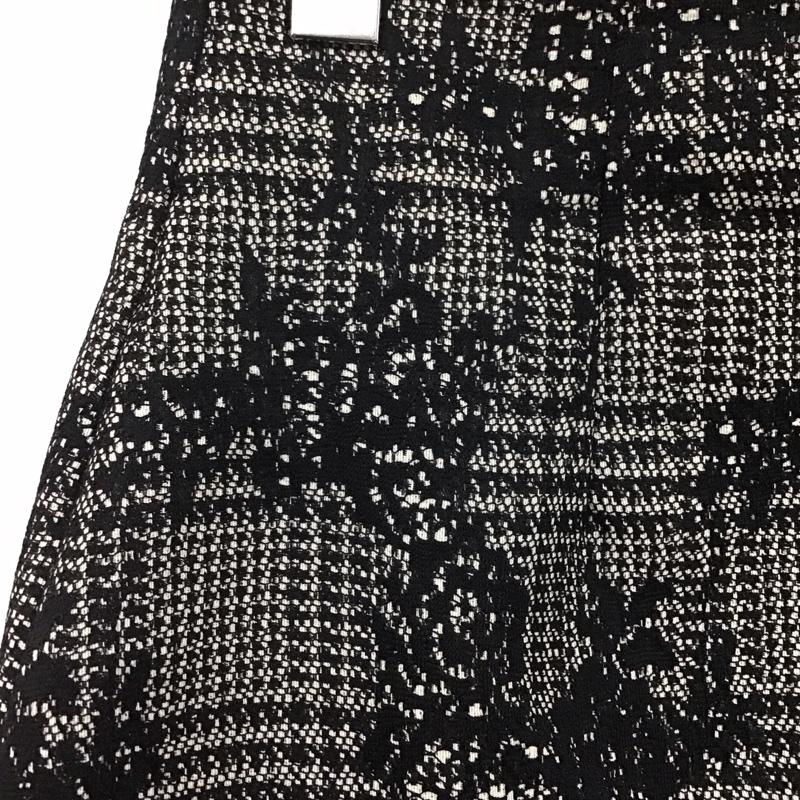 ザラ ZARA スカート ひざ丈スカート M レース柄 黒 / ブラック /  レディース USED 古着 中古 10146612