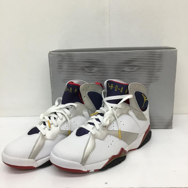 ナイキ NIKE スニーカー スニーカー 304775-171 AIR JORDAN 7 RETRO OLYMPIC 28.5cm ロゴ、文字 白 / ホワイト /  メンズ USED 古着 中古 10133946