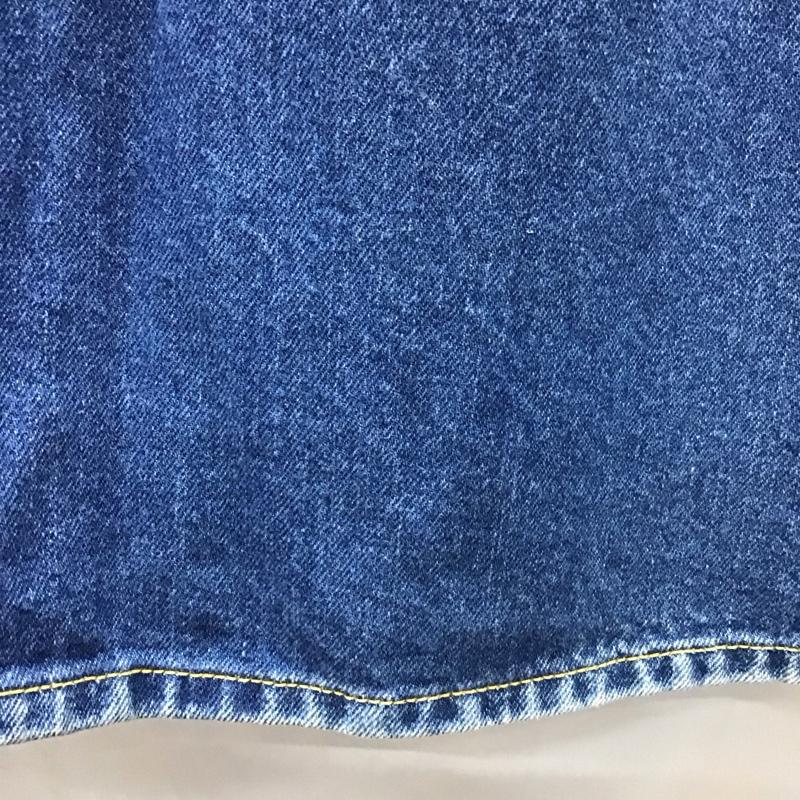 マウジー MOUSSY スカート ひざ丈スカート 0107ST11-0350 デニムスカート タック入り 0 無地 青 / ブルー /  レディース USED 古着 中古 10115470