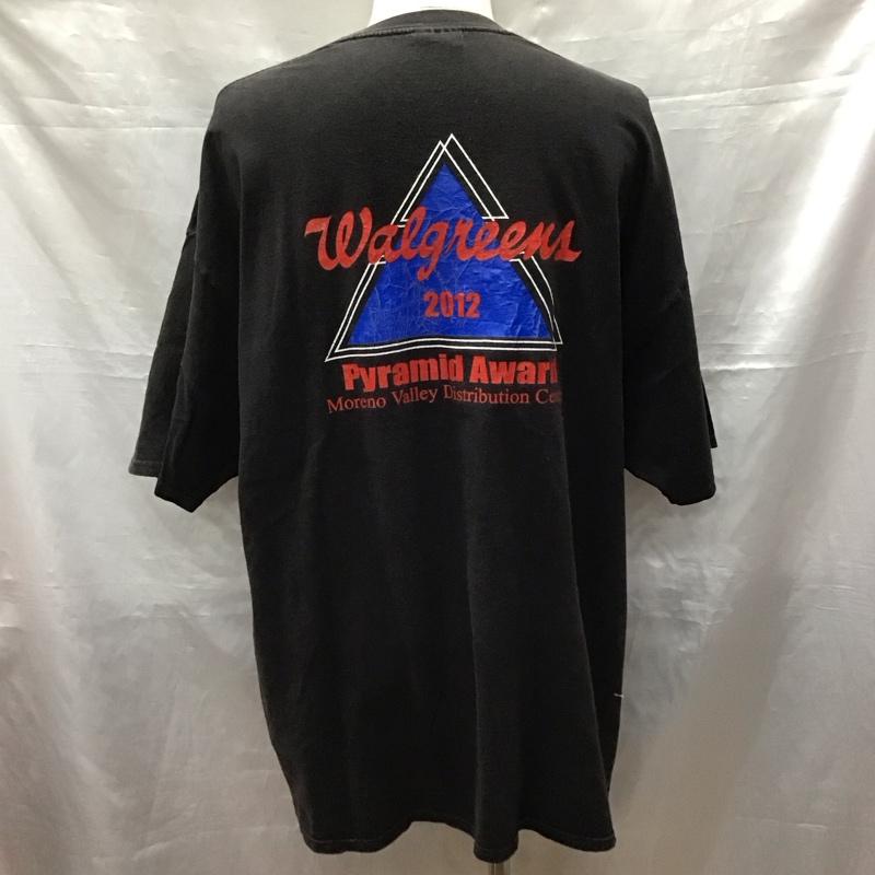 古着 USED Tシャツ 半袖 バックプリント クルーネック 2XL ロゴ、文字 黒 / ブラック /  メンズ USED 古着 中古 10122620