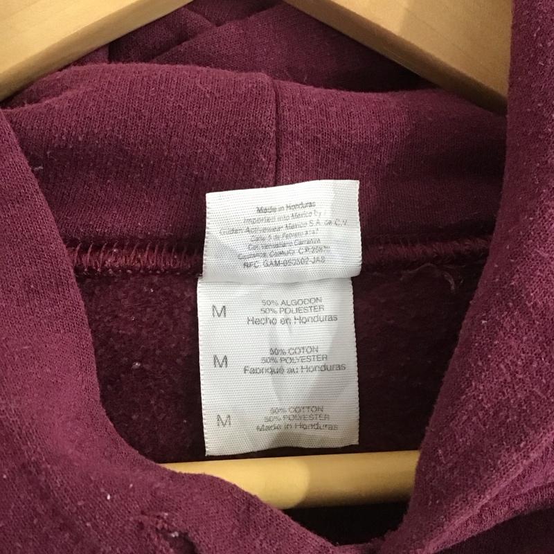 古着 USED パーカー 長袖 長袖パーカー プルオーバーパーカー スウェット M プリント えんじ / ワインレッド /  メンズ USED 古着 中古 10148759