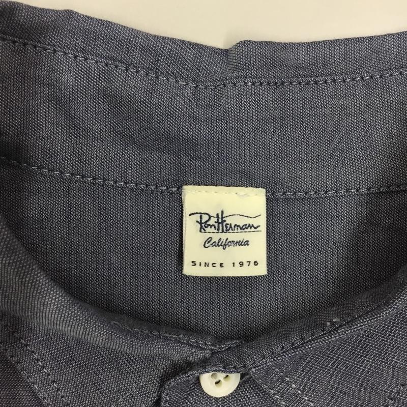 ロンハーマン Ron Herman シャツ、ブラウス 長袖 長袖シャツ カラーシャツ ポケットシャツ 長袖カットソー 無地シャツ M 無地 青 / ブルー /  メンズ USED 古着 中古 10117555