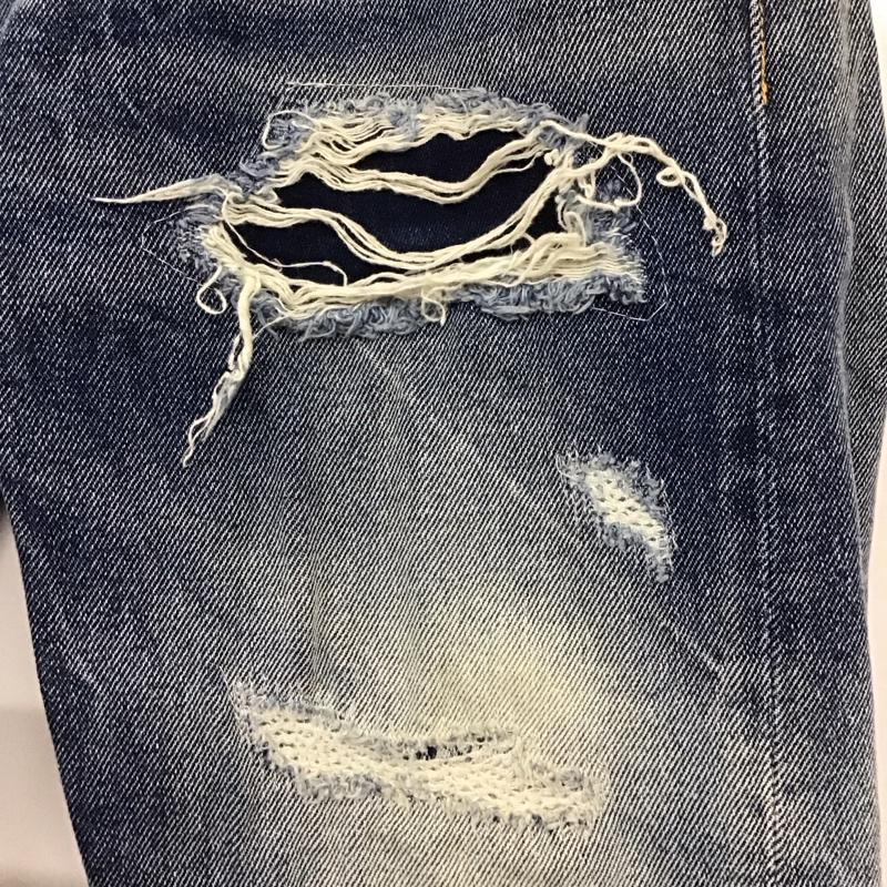 プレミアムムードデニムスーペリア PREMIUM MOOD DENIM SUPERIOR パンツ デニム、ジーンズ イタリア製 30 ダメージ加工 青 / ブルー /  メンズ USED 古着 中古 10113926