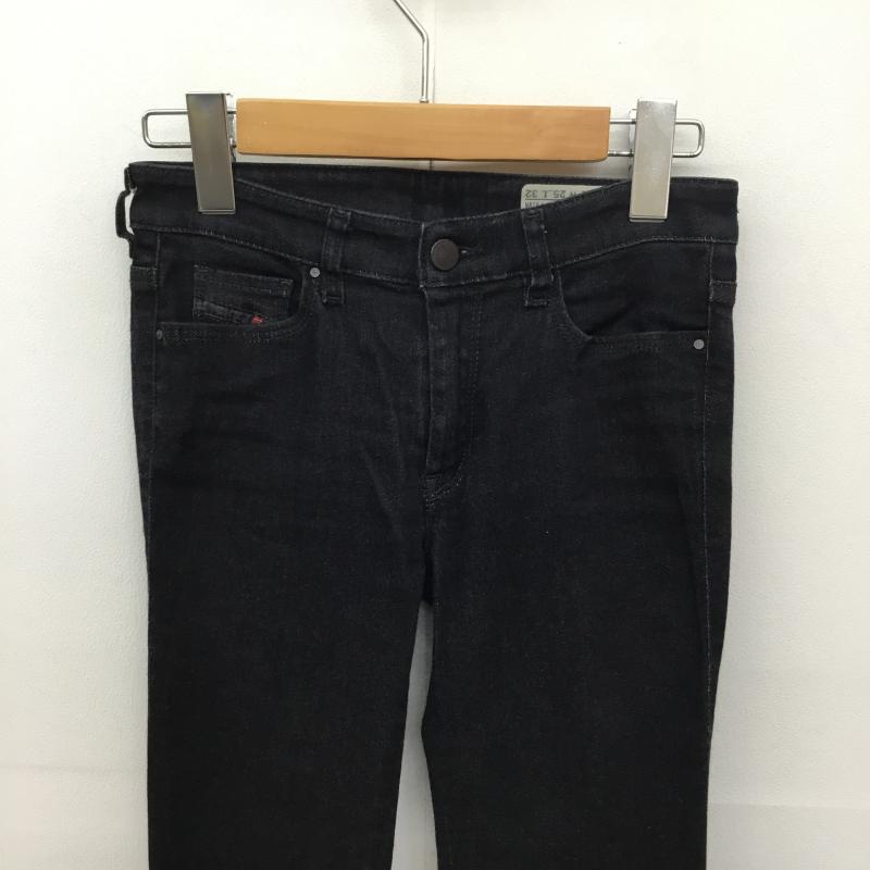 ディーゼル DIESEL パンツ デニム、ジーンズ DIESEL WASH 0832B STRETCH W25 ロゴ、文字 黒 / ブラック /  レディース USED 古着 中古 10139167